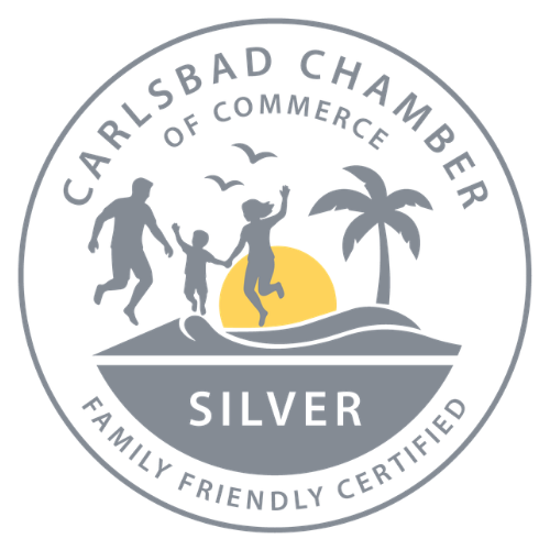 Carlsbad Chamber of Commerce Family Friendly Certified Silver Badge
